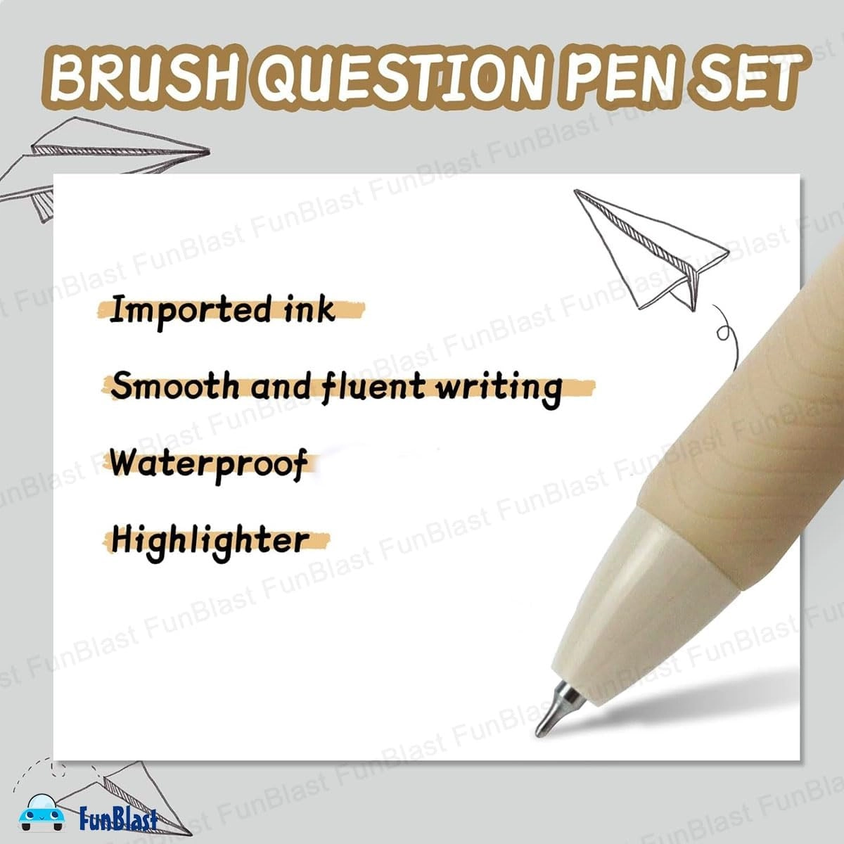 Gel Pens - 5 Pcs 0.5 Millimeters