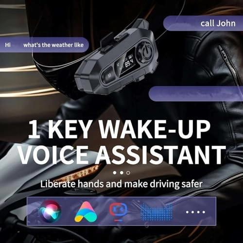 Bluetooth Helmet Earphones - Bluetooth 5.4 Over Ear