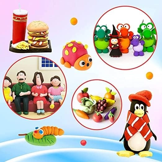 Air Dry Clay - Non-Toxic 12pcs.