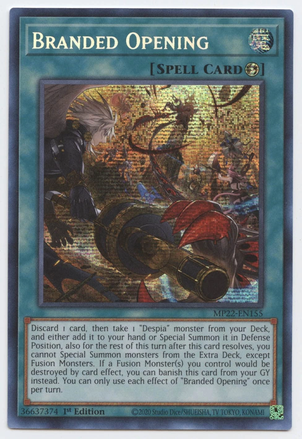 Branded Opening MP22-EN155 - Prismatic Secret Rare 1st Edition