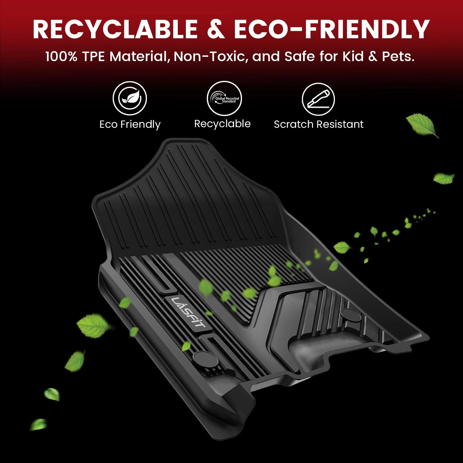 Floor Mats - Ram 1500 Crew Cab 2019-2024 1st & 2nd Row