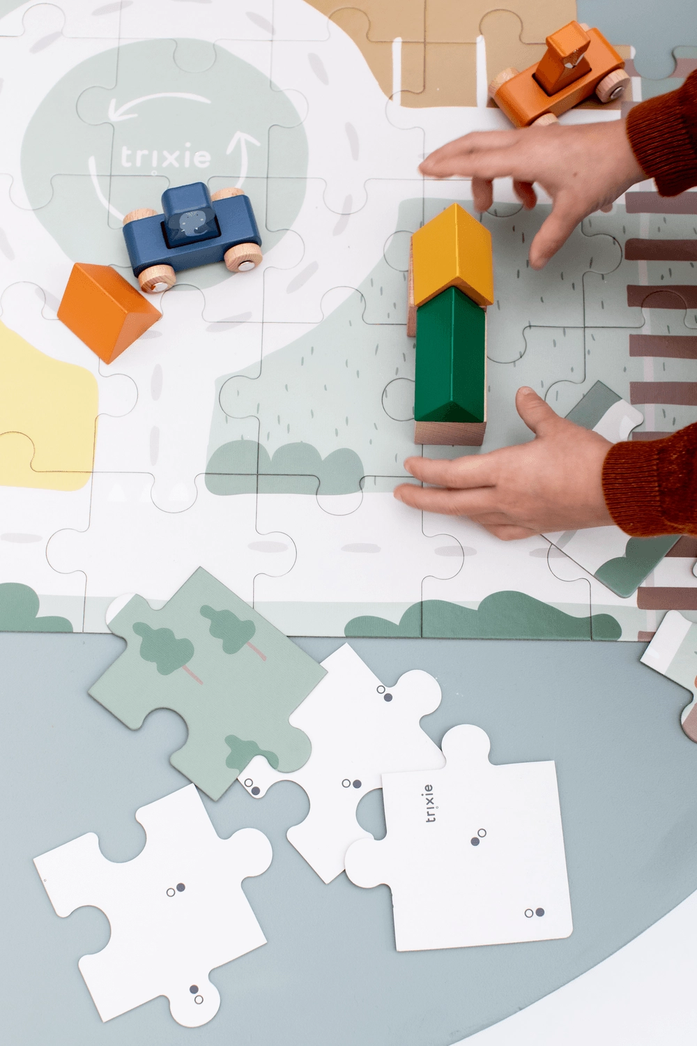 Wooden Road Puzzle - Suitable for 24 months and above