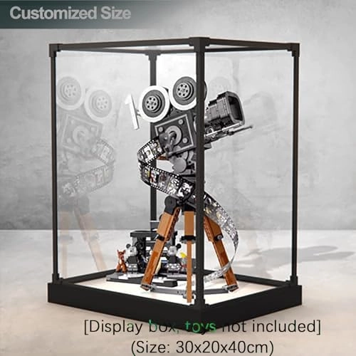 Acrylic Display Case - 25x22x38cm White base