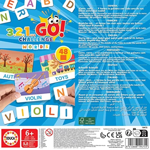 3,2,1… Go! Spelling Challenge Game - 6-10 48 pieces