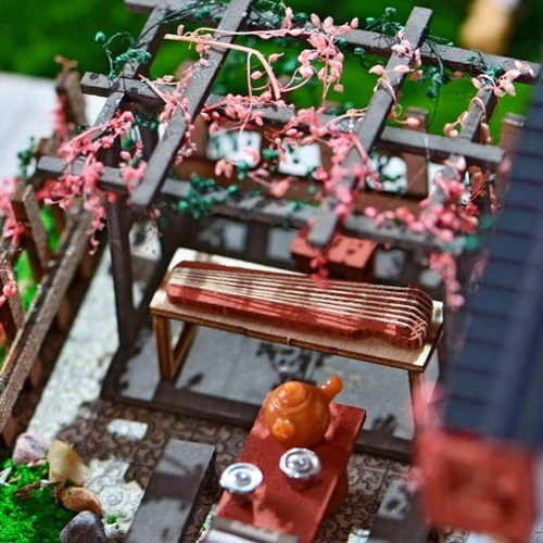 3D Wooden Puzzle Bookshelf Insert - Library of Books 1:24