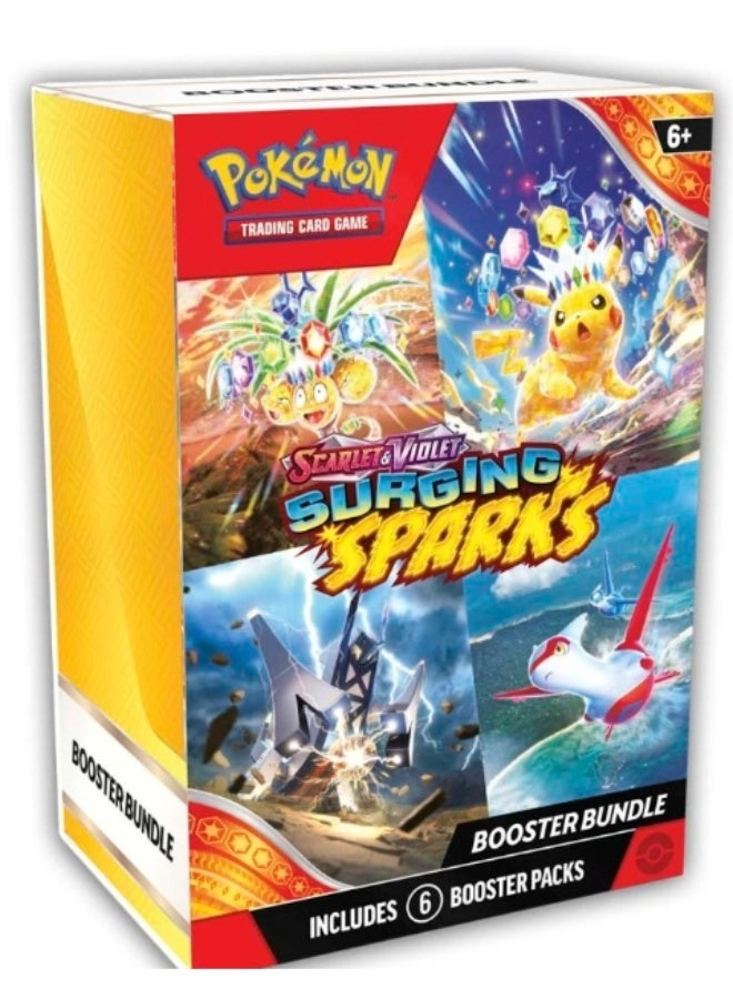 Pokémon Surging Sparks Booster Pack - English 6pcs Bundle