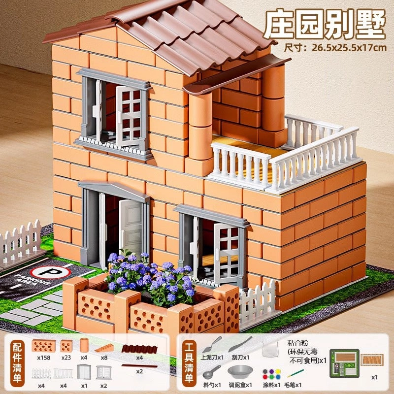 Generic diy hut - handmade mini brick villa