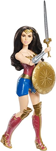 Wonder Woman Shield Block Doll - 12" Plastic Ages 6+