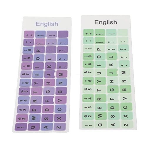 Keyboard Stickers - 2pcs English PVC