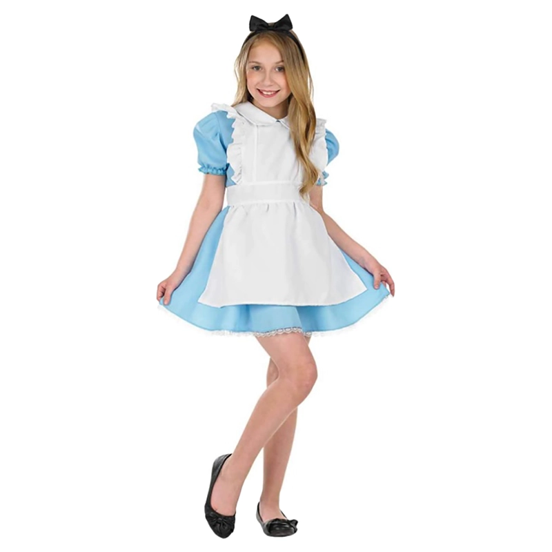 Alice In Wonderland Dress + Apron + Headband - Alice In Wonderland 2-4Y
