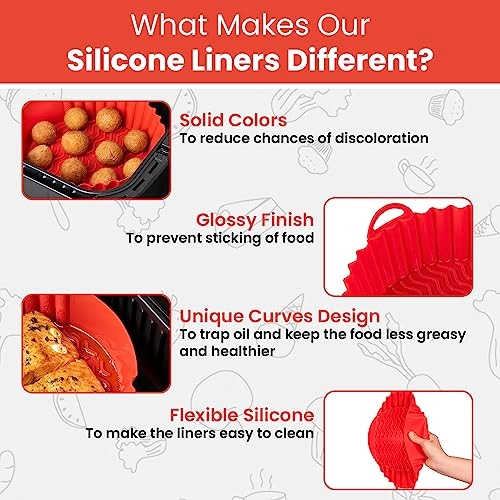 Air Fryer Liners - Silicone