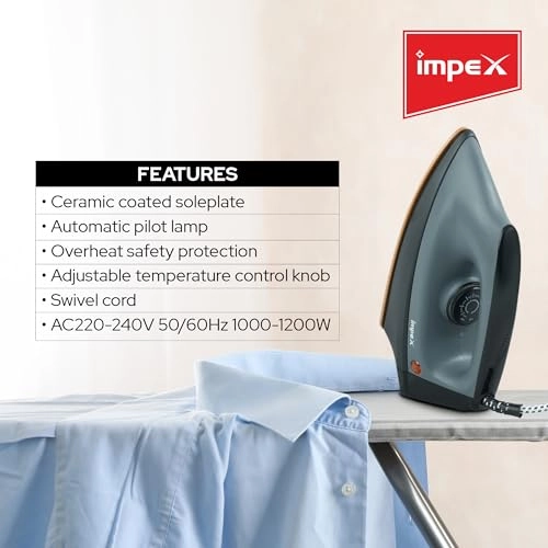 IB 191 - Heavy Duty Dry Iron 1200W