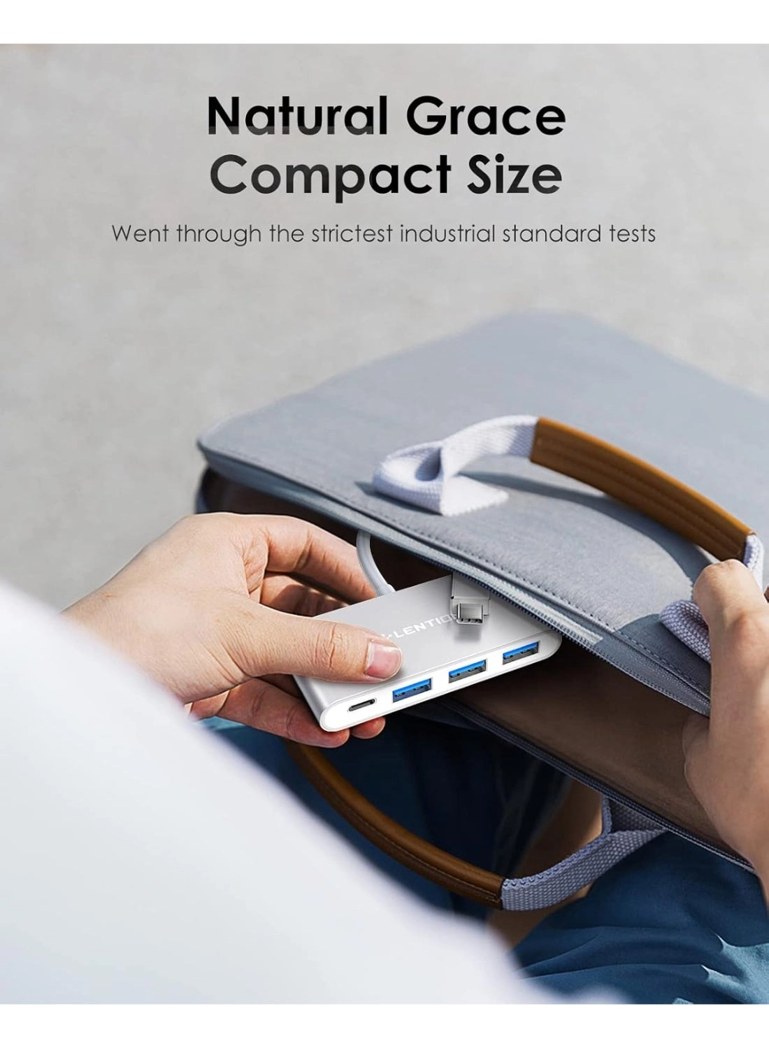 4-in-1 USB-C Hub - 3 USB 3.0 Type-C Power Delivery Space Gray