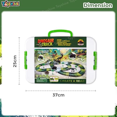 Flexible Dinosaur World Road Race Track - 36 months - 10 years 199 pieces