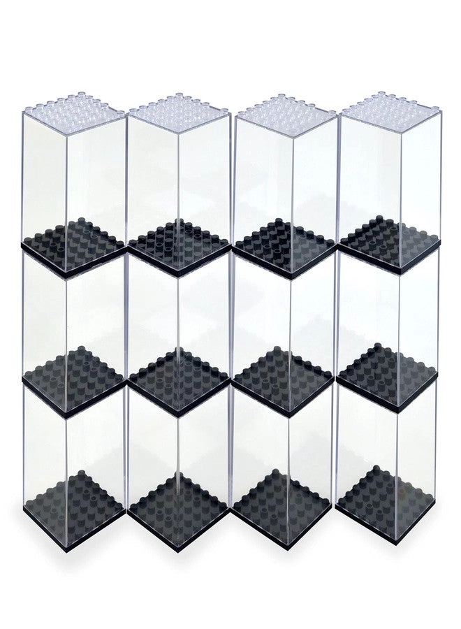 SHIYIJIA Acrylic Display Case - 12PCS High-Transparency Stackable
