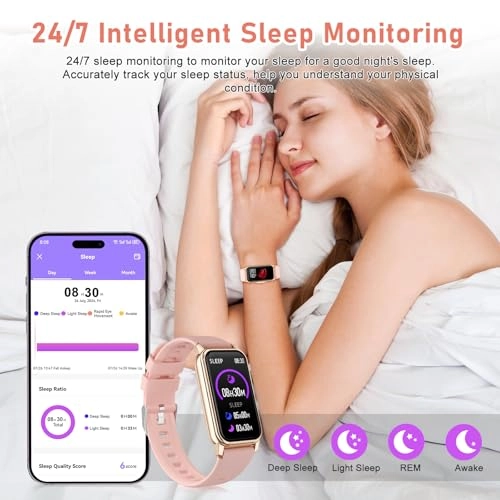 Fitness Tracker - 24/7 Heart Rate Blood Oxygen Sleep Tracker