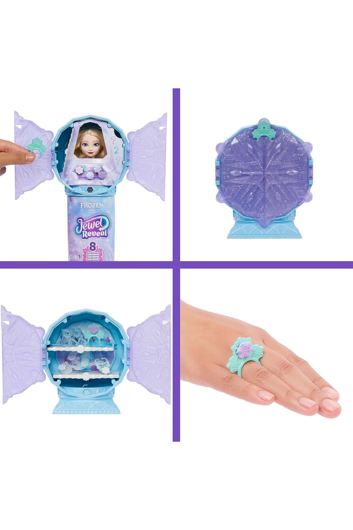 Elsa Fashion Doll - 8 Surprises Snowflake Gem Box