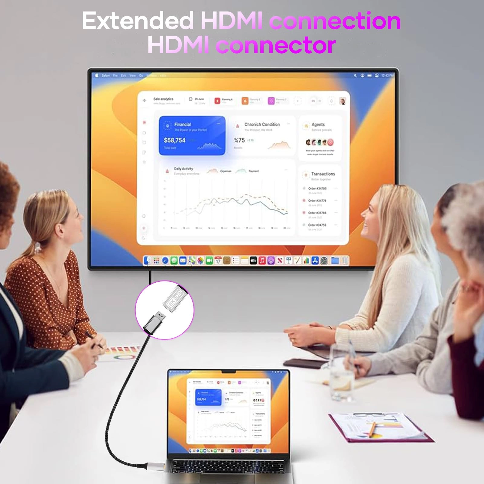 8K HDMI Cable 0.2m
