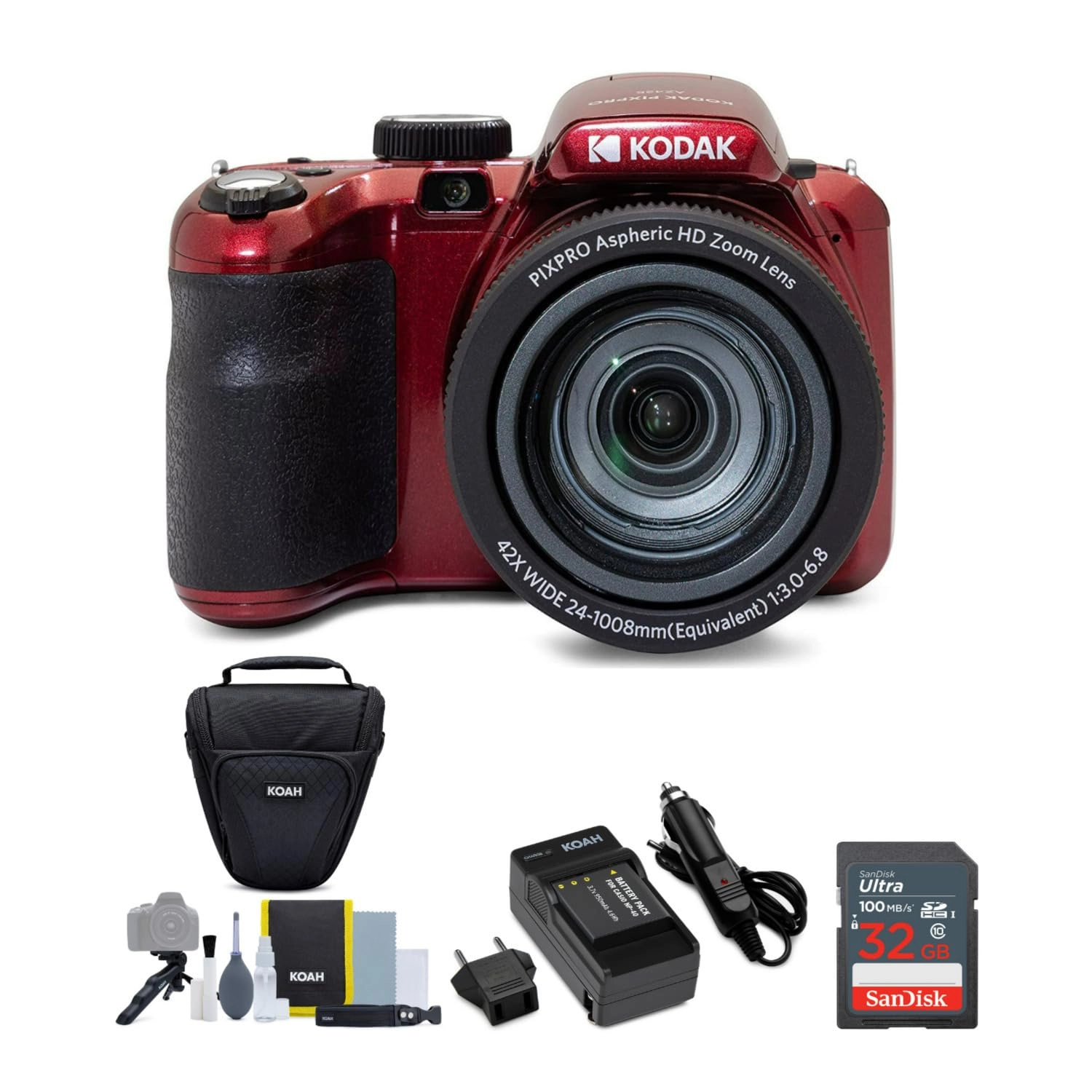 Kodak AZ421 + 32GB SDHC Memory Card + Holster Case