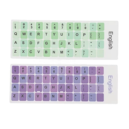 Keyboard Stickers - 2pcs English PVC