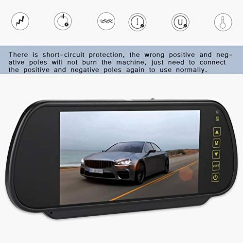 Car Rearview Mirror - 7 Inches