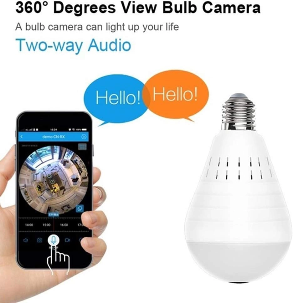 Light Bulb Security Camera 1080P