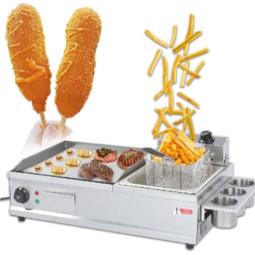 Electric Griddle - 35 x 40cm Deep Fryer