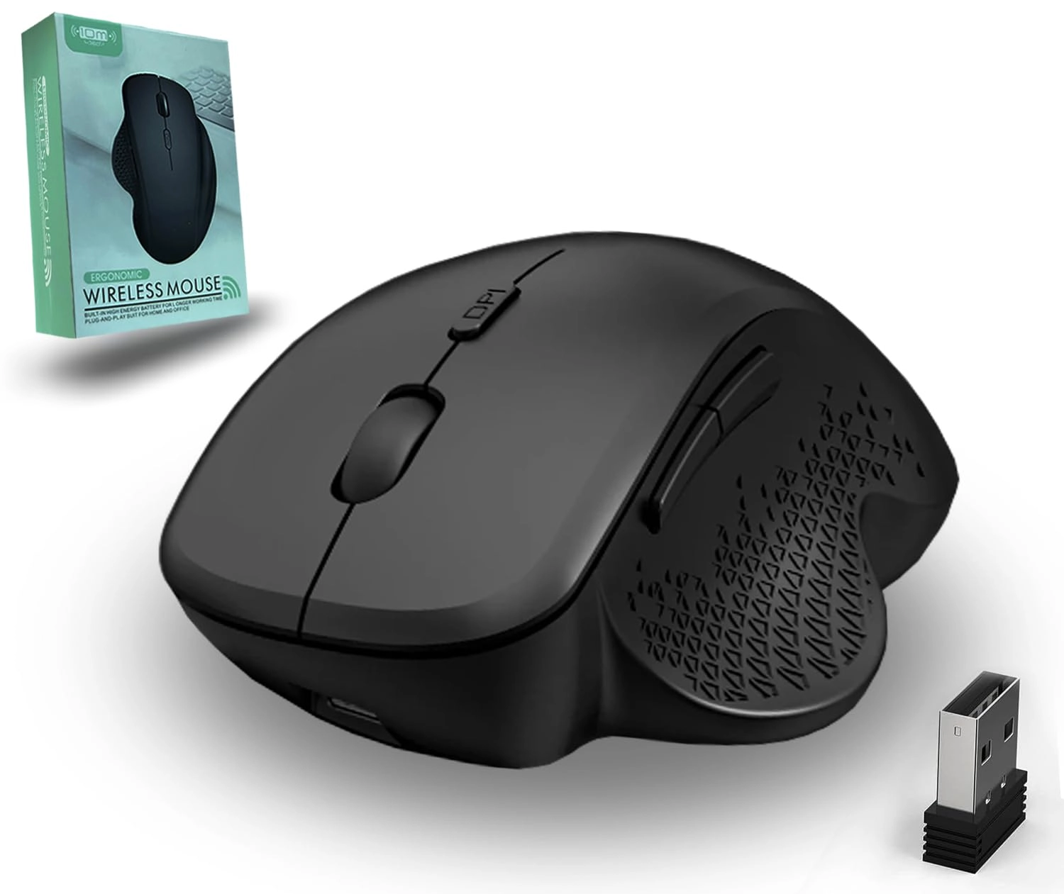 Vertical Ergonomic Mouse - Bluetooth/USB
