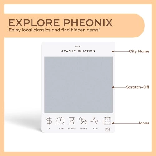 Arizona Adventure Bucket List - 50 Scratch-Off Cards Multicolor