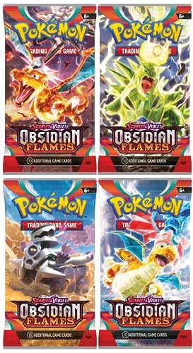 Pokemon Scarlet & Violet Obsidian Flames Booster Packs - English 4pcs - 10pcs