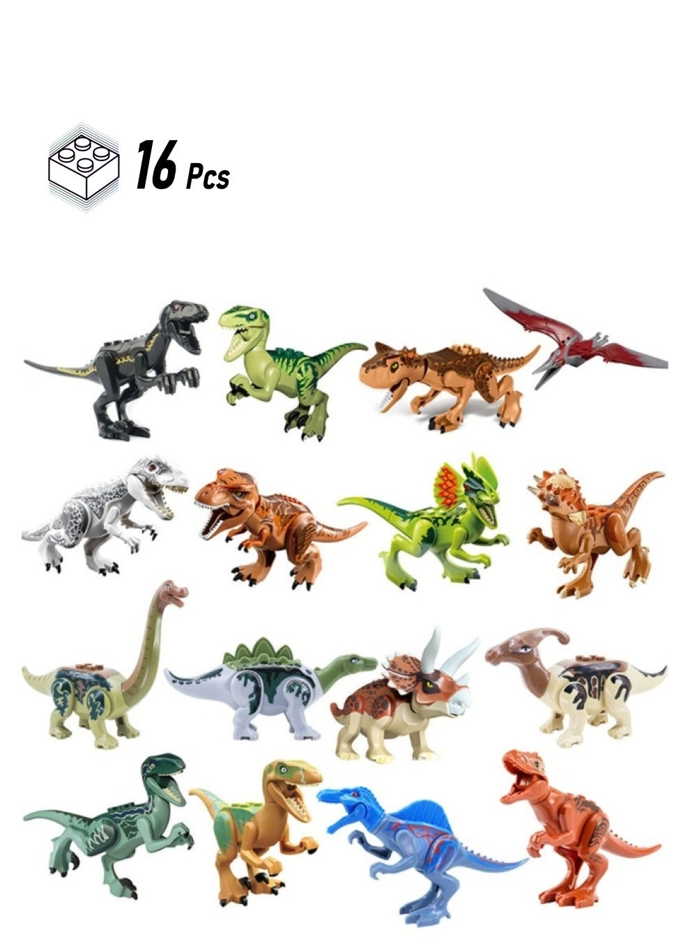 Dinosaur Building Block Set - Tyrannosaurus Rex 16pcs