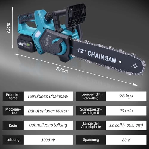 Battery Chainsaw - 1000W