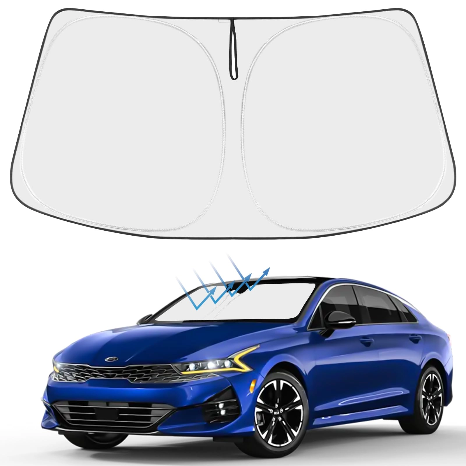 Proadsy Front Windshield Sun Shade - Kia K5 2021|2022|2023|2024|2025