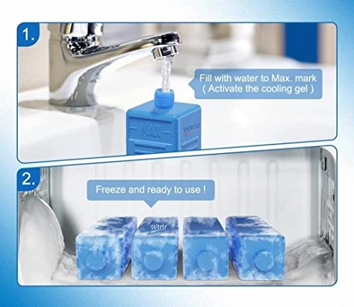 Ice Packs - 4pcs Blue Gel