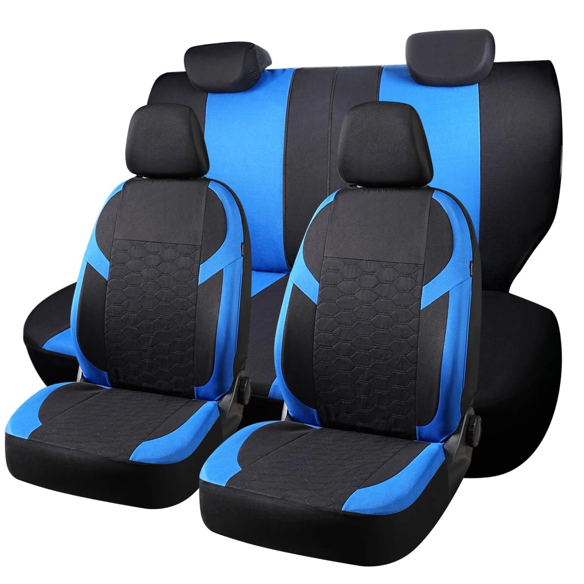 Shanghai Junmu Automotive Products Co., Ltd. Universal Car Seat Covers - Accord CR-V Civic HR-V E Insight Jazz 2012-2024 Front and Rear Split Bench