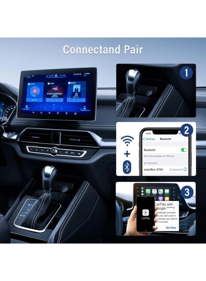 Wireless Carplay Adapter - 2-in-1 Android Auto