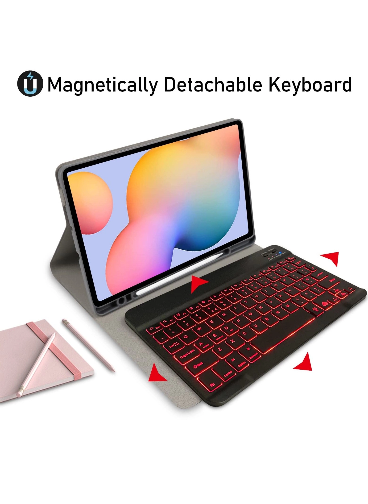 Keyboard Case with S Pen Holder for S6 Lite 10.4-inch (2024/2022/2020)