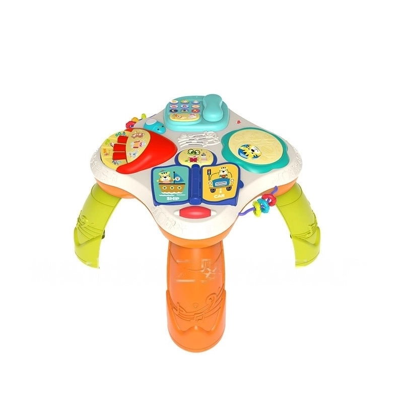 3-In-1 Baby Walker Rotating Chair & Table Playset - Pink Suitable for 6 months and above