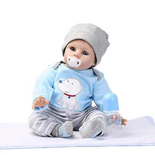 Reborn Baby Doll - 55cm/22in Soft Silicone Dressed