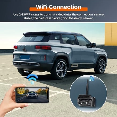 Wireless Backup Camera - Night vision WiFi 1080P