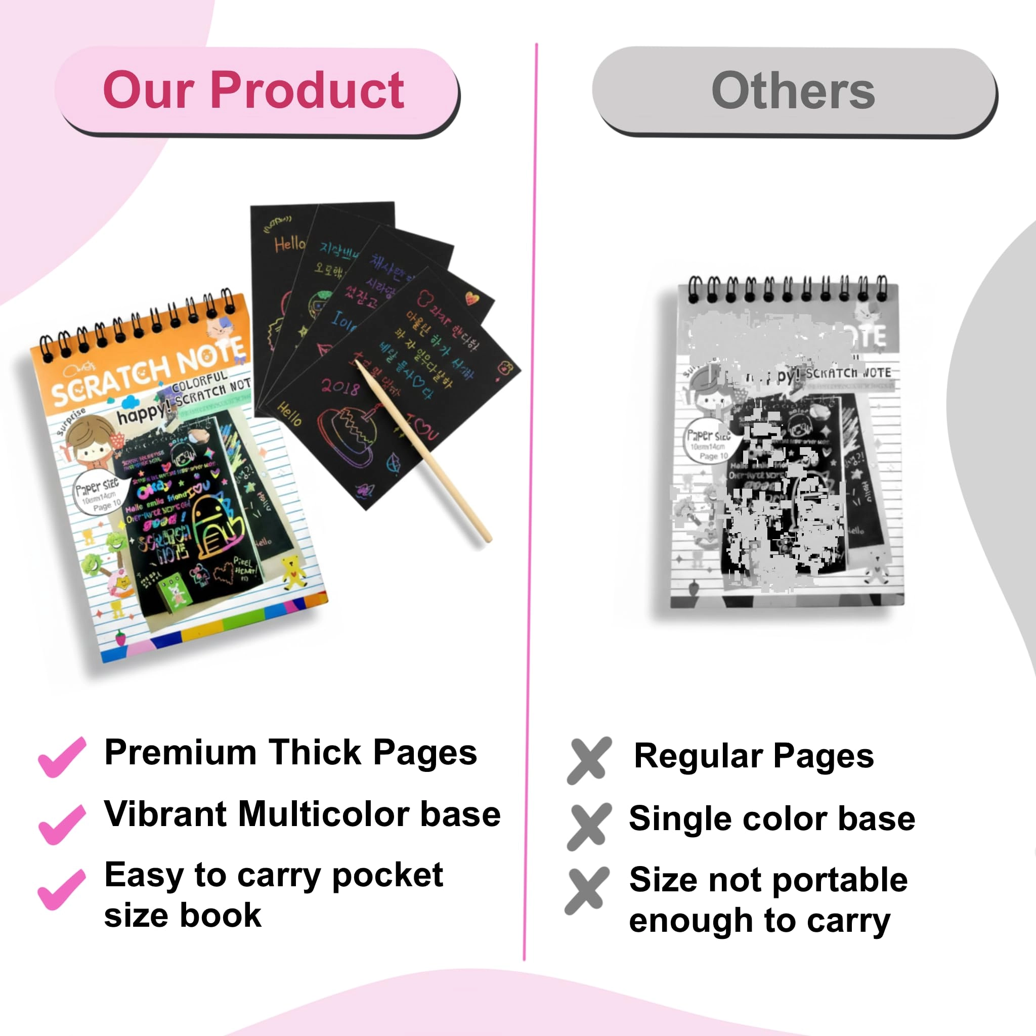 Scratch Book - 3+ years 12 pcs