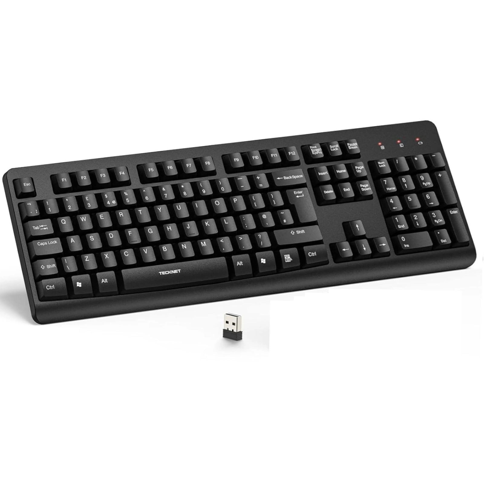TeckNet Wireless Keyboard and Mouse Set - UK Wireless