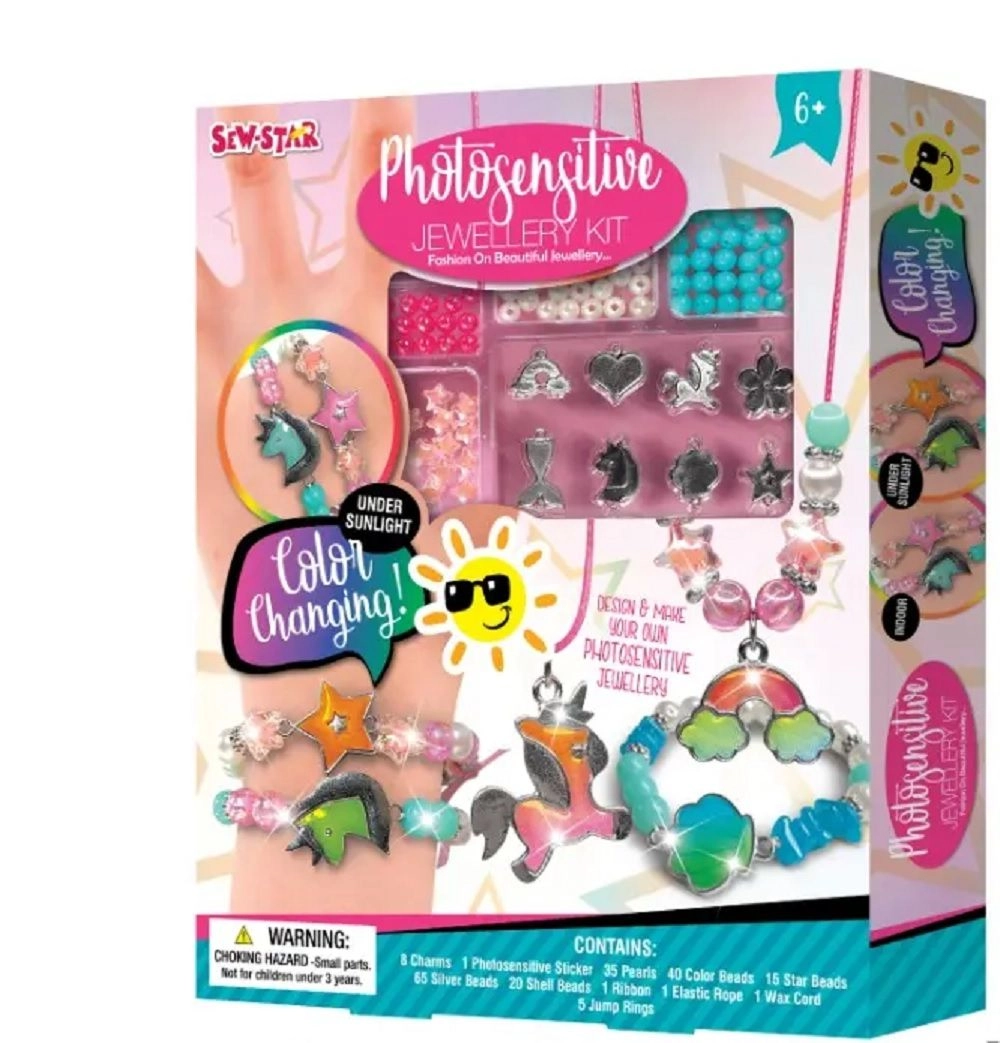 Sew Star Photosensitive Jewellery Kit - 24.5 x 17.5 x 6 cm 6+