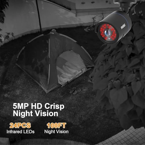 8-Channel 1080P DVR + 2MP Outdoor Camera + 1TB HDD - 6PCS 8 Channel 2MP