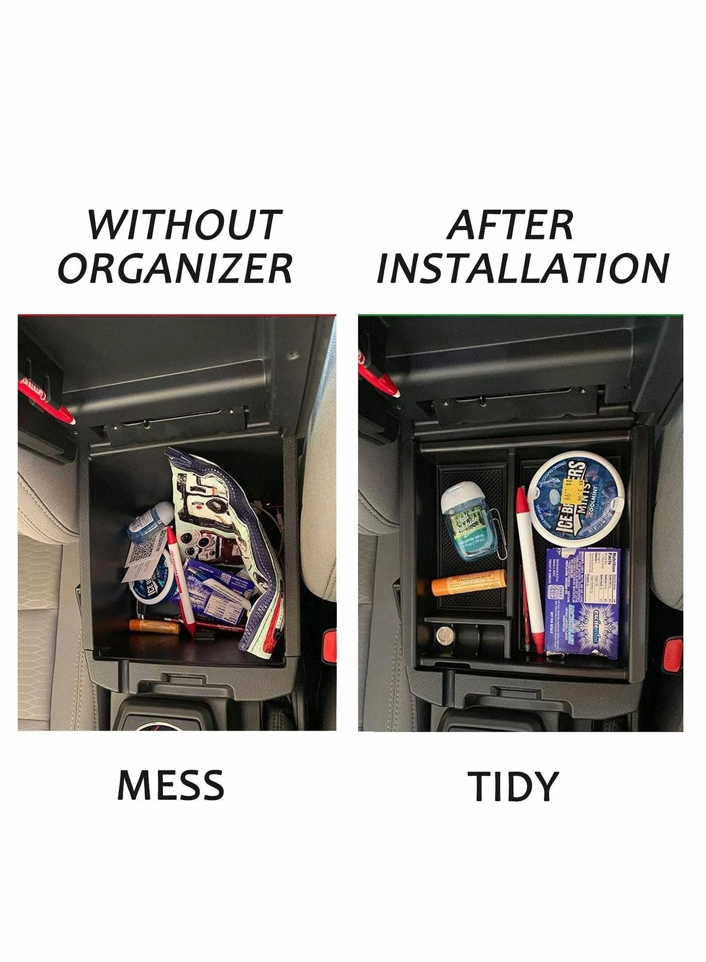 Center Console Accessory Organizer - Toyota Tacoma 2016 2017 2018 2019 2020 2021 2022