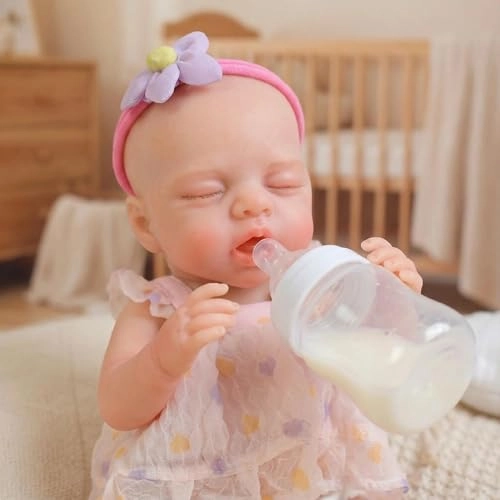 Reborn Baby Doll - 12 inch Full Silicone Girl Ages 3+