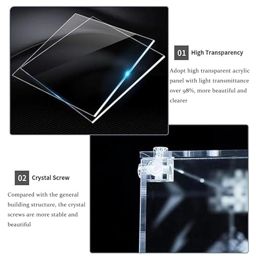 Acrylic Display Case - Compatible with Lego 75367 Hunter Republic Attack Cruiser Model Set 3mm