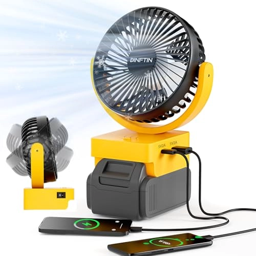 Dinftin Powered Cordless Fan