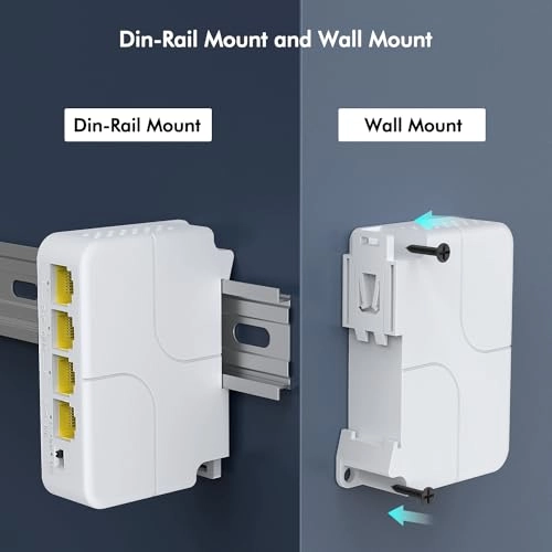 4 Port PoE Extender - 44-57V 24W 3 IEEE802.3af/at 10/100Mbps 30W