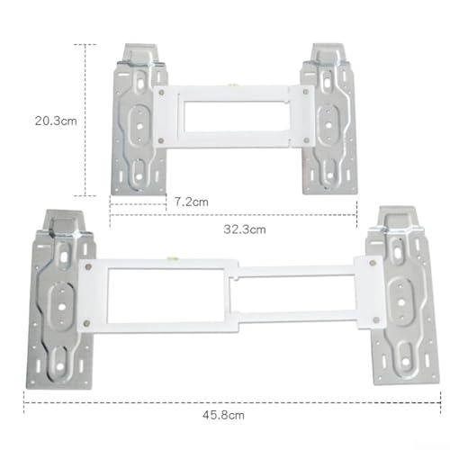 Adjustable Wall Bracket - 32 x 20 x 2 cm stainless steel